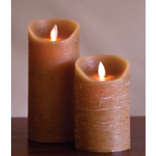 [LED 양초]FLAMELESS CANDLE TAUPE DISTRESSED - 회갈색 [5인치]